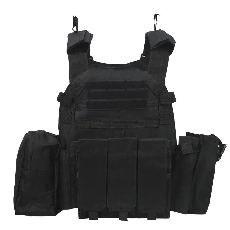 6094 Military Combat Army Wargame VestNylon Pouch Molle Gear Tactical Vest Body Armor Hunting Plate Carrier Airsoft Accessories
