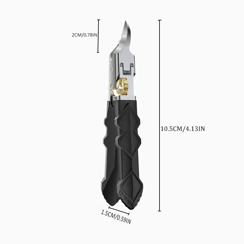Professional Stainless Steel Nail Clippers - Ultra Sharp for Thick Nails