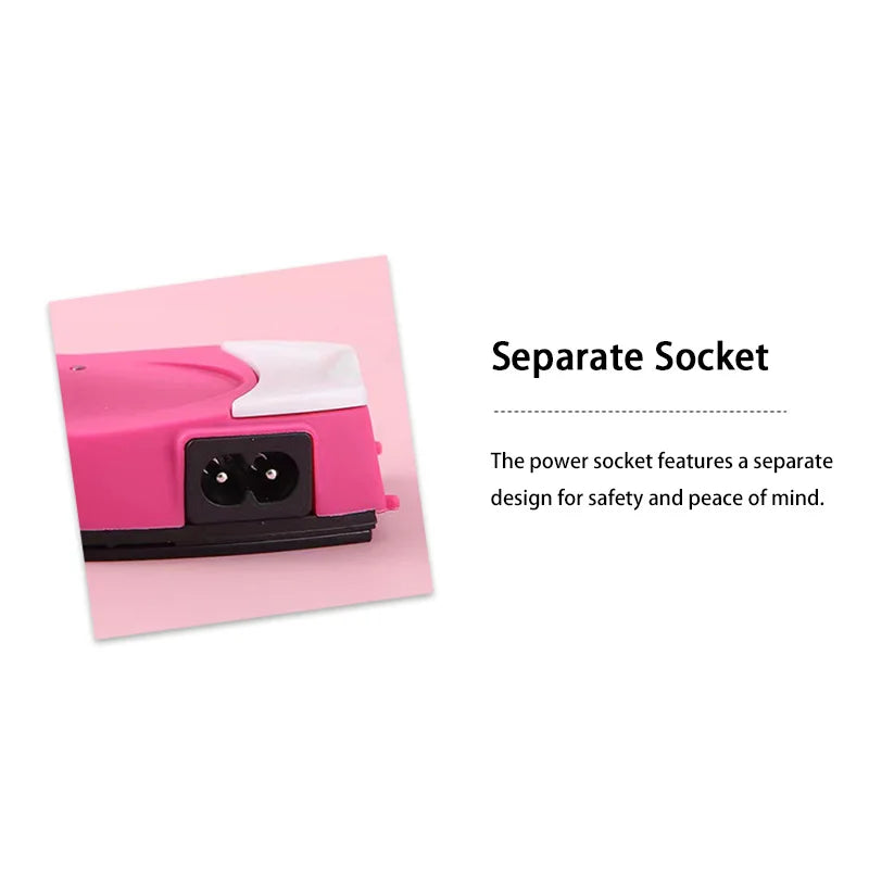 Mini fer à repasser électrique, fer à repasser portable et pratique, avec coussinet isolant en silicone pour repasser le linge.