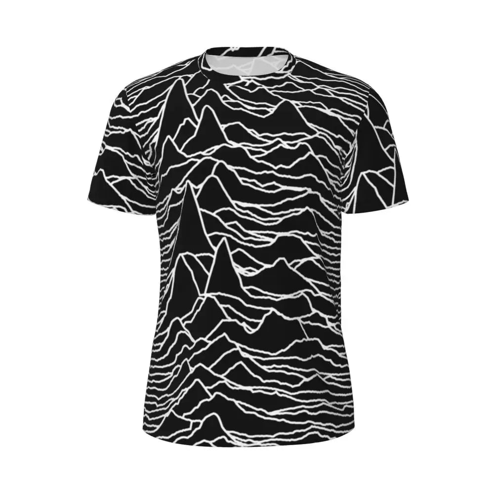 Gym T-Shirt Mondrian Line - Colorful Plaid Y2K Retro Graphic Tee