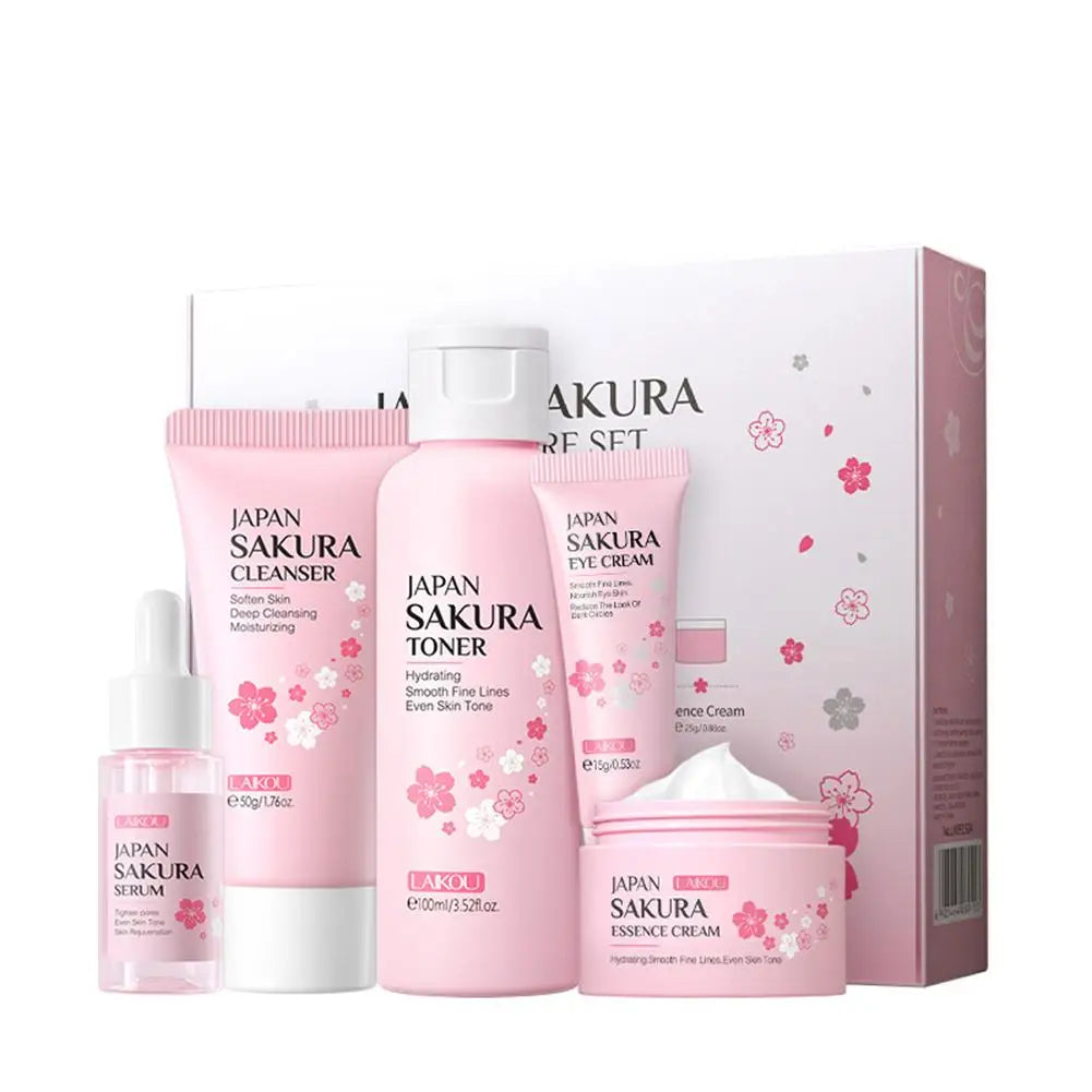 Sakura Skin Care Set - Complete Cleansing & Moisturizing Collection