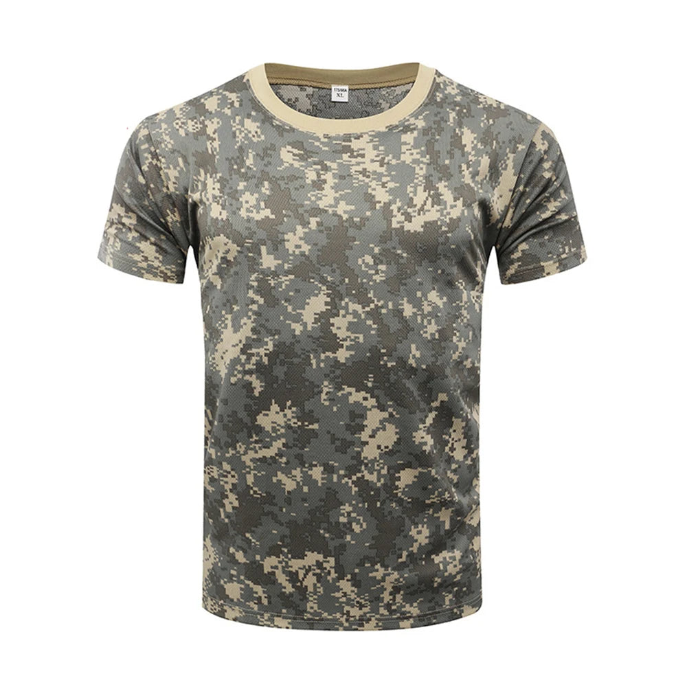 Outdoor Sports Camouflage T-Shirt - Quick Dry Hiking & Hunting Tee