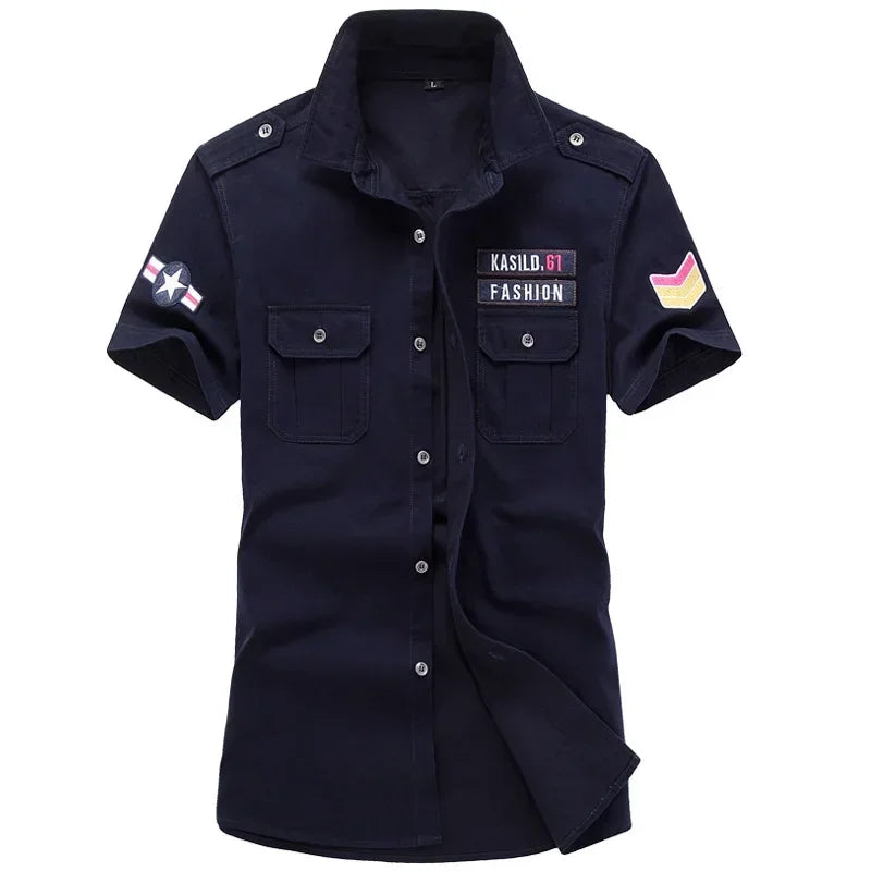 Summer Military Shirt - Airborne Tactical Air Assault Cotton Tee