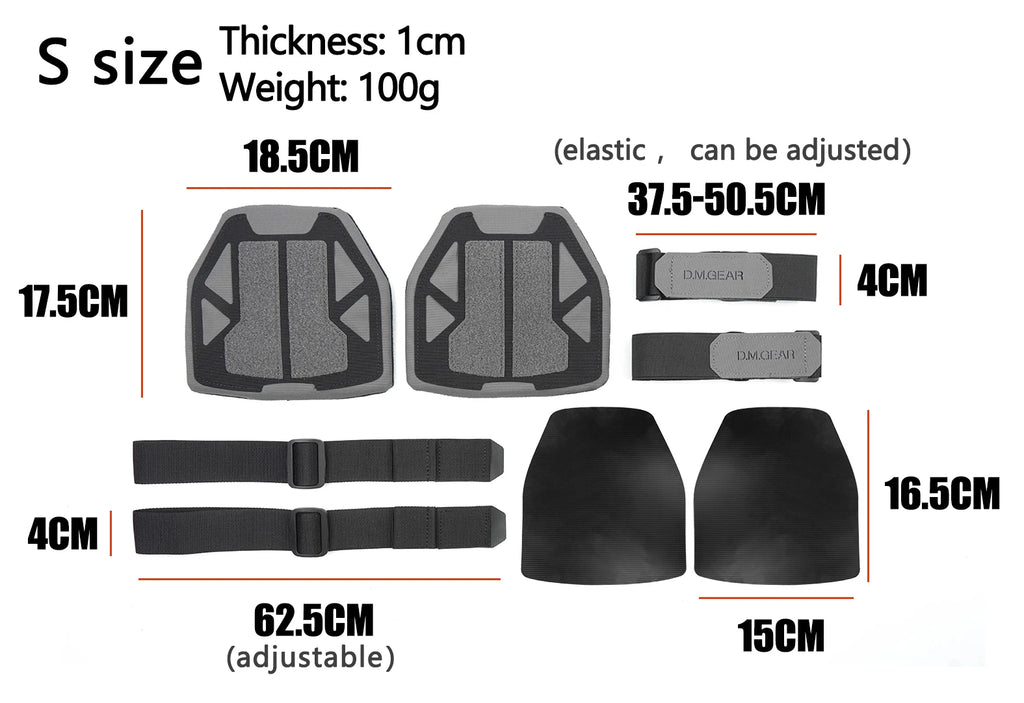 Gilet de protection d'épaule DMGear, équipement tactique de chasse, accessoire de protection pour airsoft, Molle, nylon universel