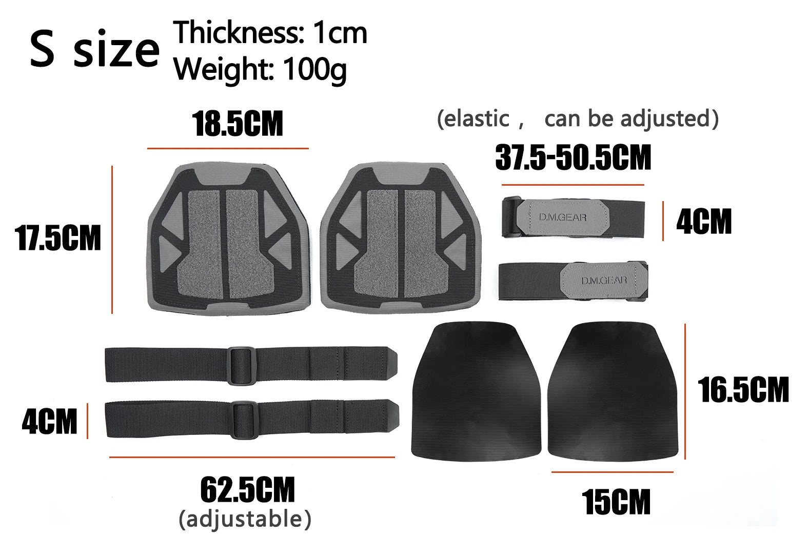 Gilet de protection d'épaule DMGear, équipement tactique de chasse, accessoire de protection pour airsoft, Molle, nylon universel