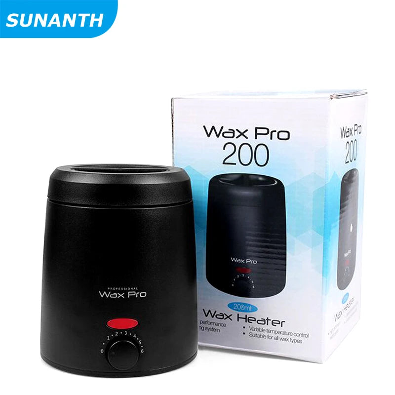 200ML Waxing Kit - Women Men Hard Wax Melt Warmer Kit for Hair Removal-Suitable for Full Body Hair Removal on Sensitive Skin