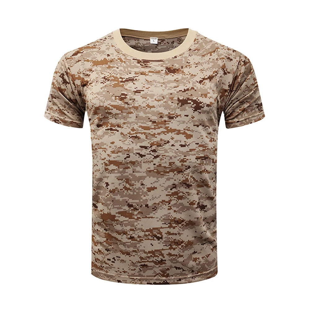 Outdoor Sports Camouflage T-Shirt - Quick Dry Hiking & Hunting Tee