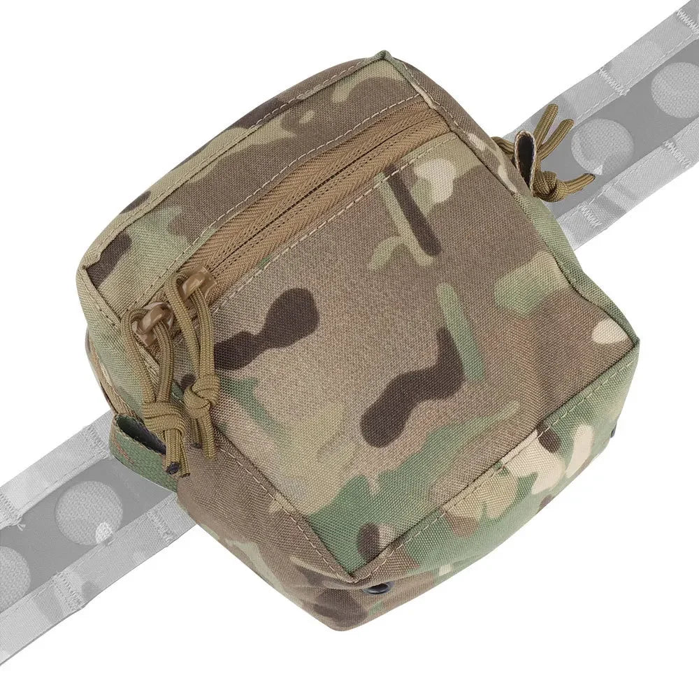 Gilet tactique MOLLE GP petit modèle, plaque pectorale, ceinture, sac polyvalent pour équipement airsoft, sac banane