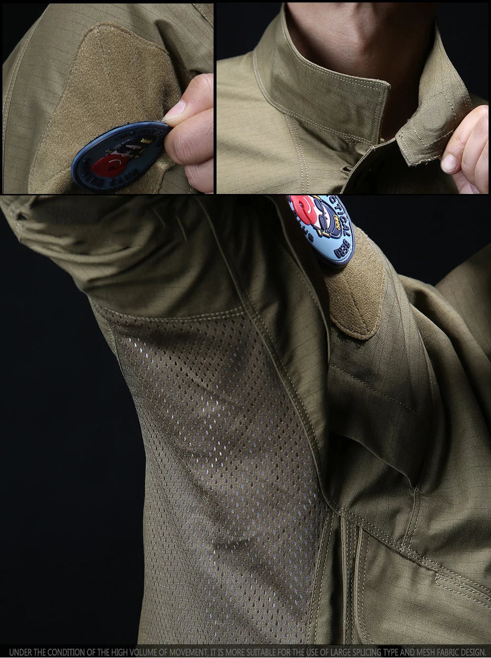 Military Tactical Long Sleeve Shirt - Multi-Pocket Camouflage Cargo Jacket