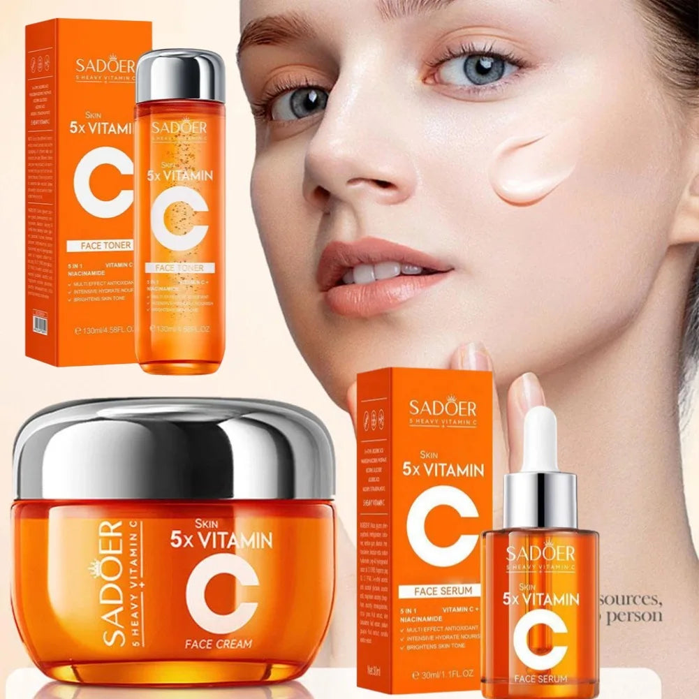 Vitamin C Firming & Lifting Skincare Set - Brightening Essence Collection
