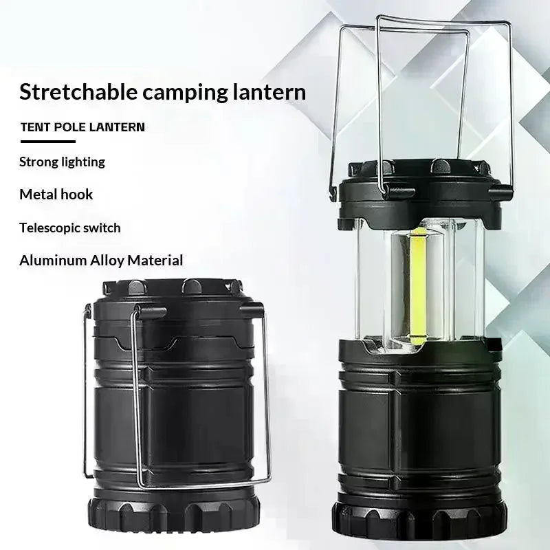 LED Camping Lights Portable Hanging Collapsible Mini Lantern Strong Bright LED Flashlight Handheld LED Light