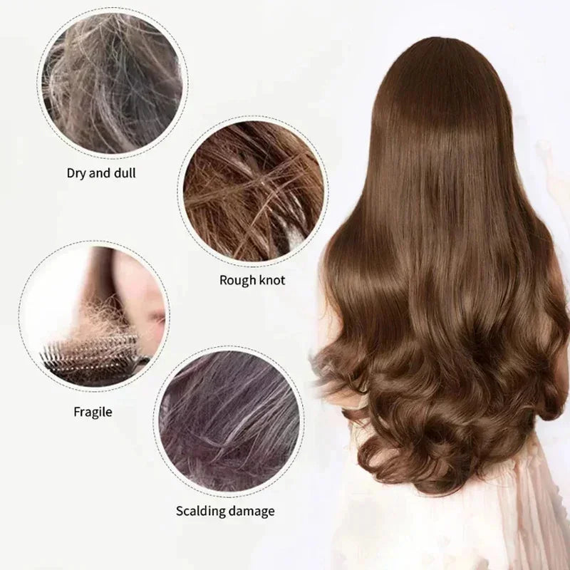 Capsules de vitamines pour cheveux, huile de kératine, soin capillaire rapide pour des cheveux doux, lisses et brillants. Nourrit et répare les cheveux abîmés et fourchus.