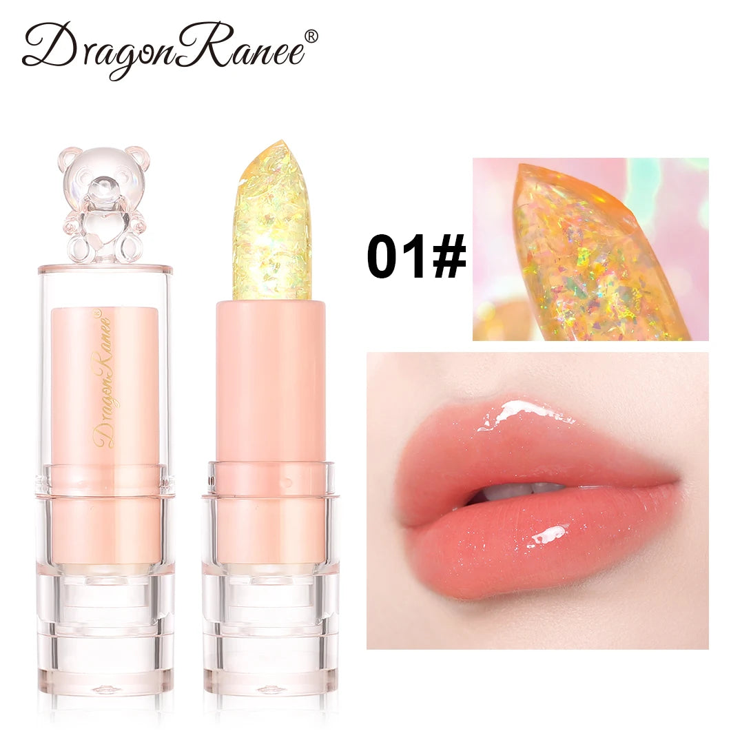 Color-Changing Glitter Lip Gloss