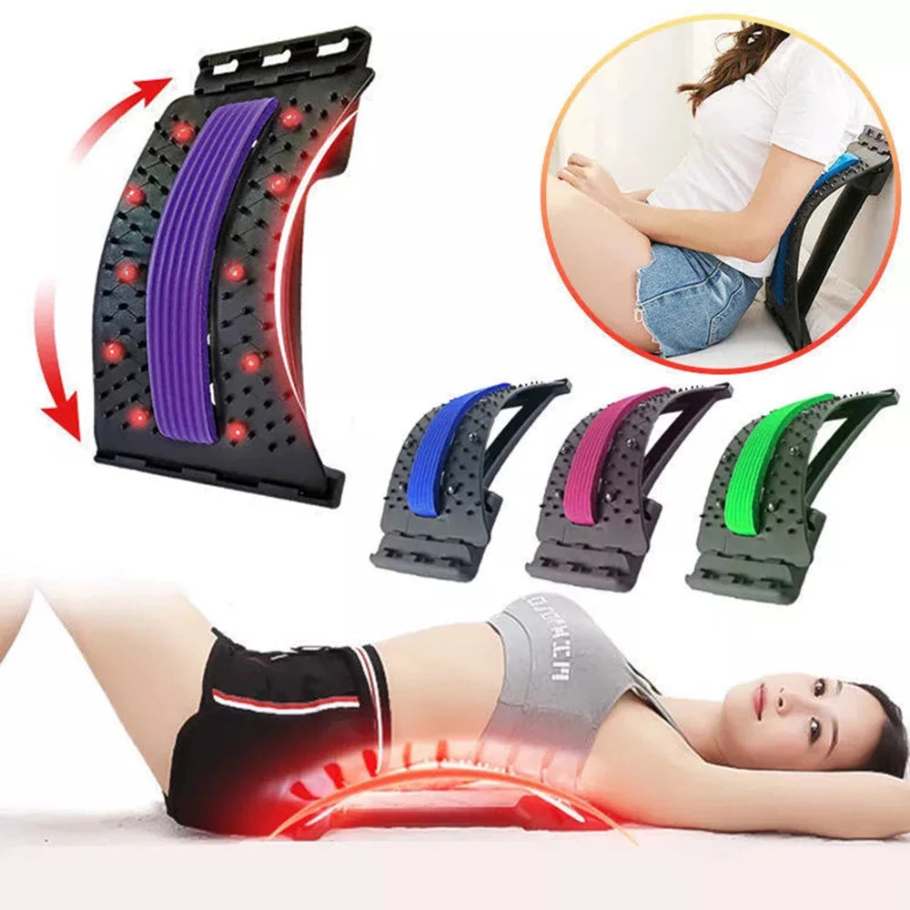 Appareil de massage magnétique du dos pour détendre les muscles, correcteur de posture, étirement du dos et de la colonne vertébrale, soutien lombaire et soulagement de la douleur
