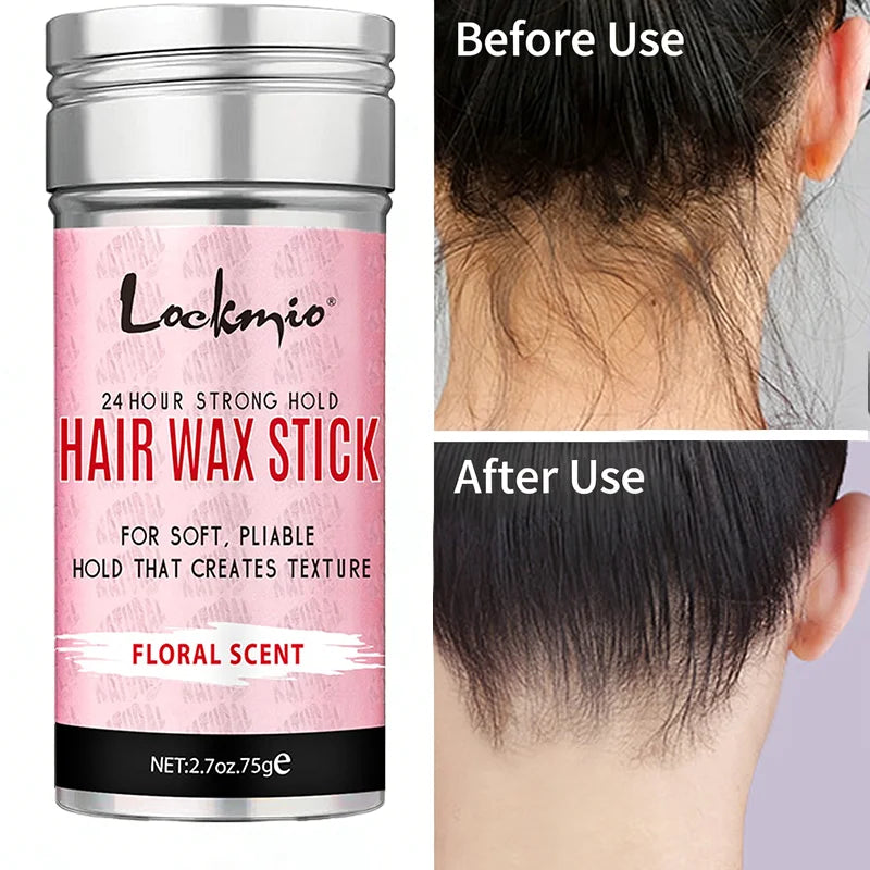 Professional Styling Wax Kit for Women,Smoothing, Broken Back Hair Mud, Anti-frizz Pomade,Messy Hairs Control Wax Rod