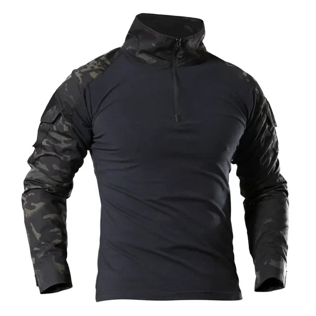 Outdoor Tactical Hiking Long Sleeve Shirt - Camouflage Combat Tee