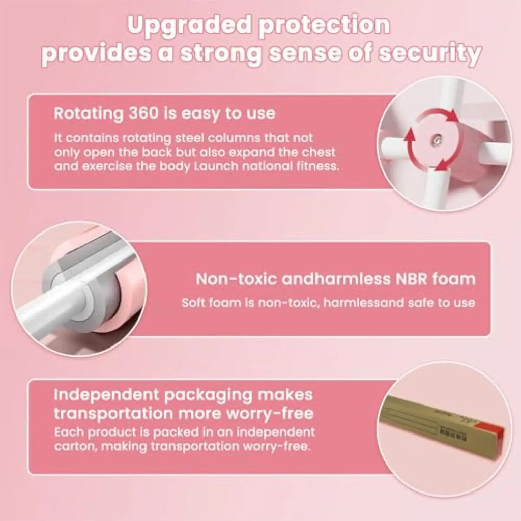 Yoga posture correction stick, Telescopic Pilates posture corrector, Fitness standing posture training buckle body shape stick