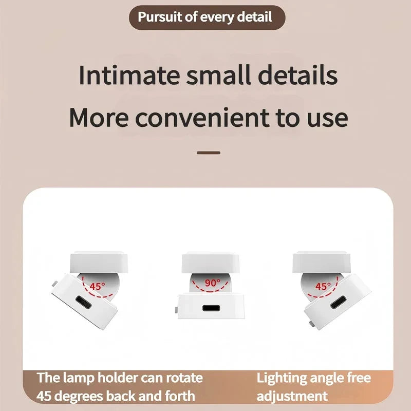 Lampe de table tactile intelligente, lampe de bureau magnétique avec batterie intégrée de 2000 mAh, lampe de chevet rechargeable avec miroir et lampe de lecture intégrée.