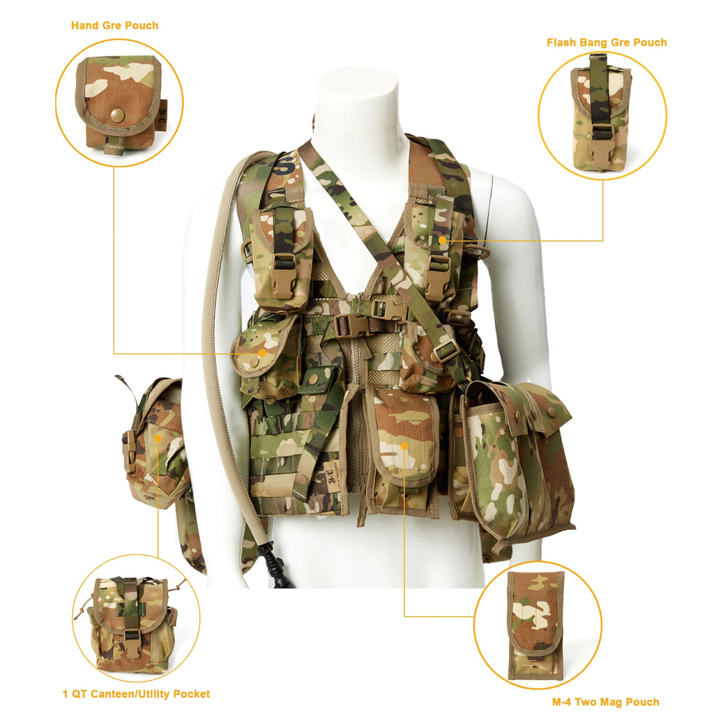 Military MOLLE 2 Tactical Vest Complete Set
