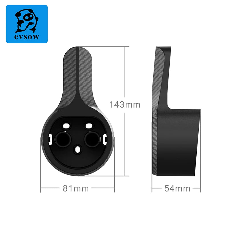 Type 2 EV Charger Cable Holder - Wall Mount Organizer for Electric Vehicles