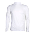 Men's High Neck T-Shirt - Fashion Solid Slim-Fit Long Sleeve Basic Tee