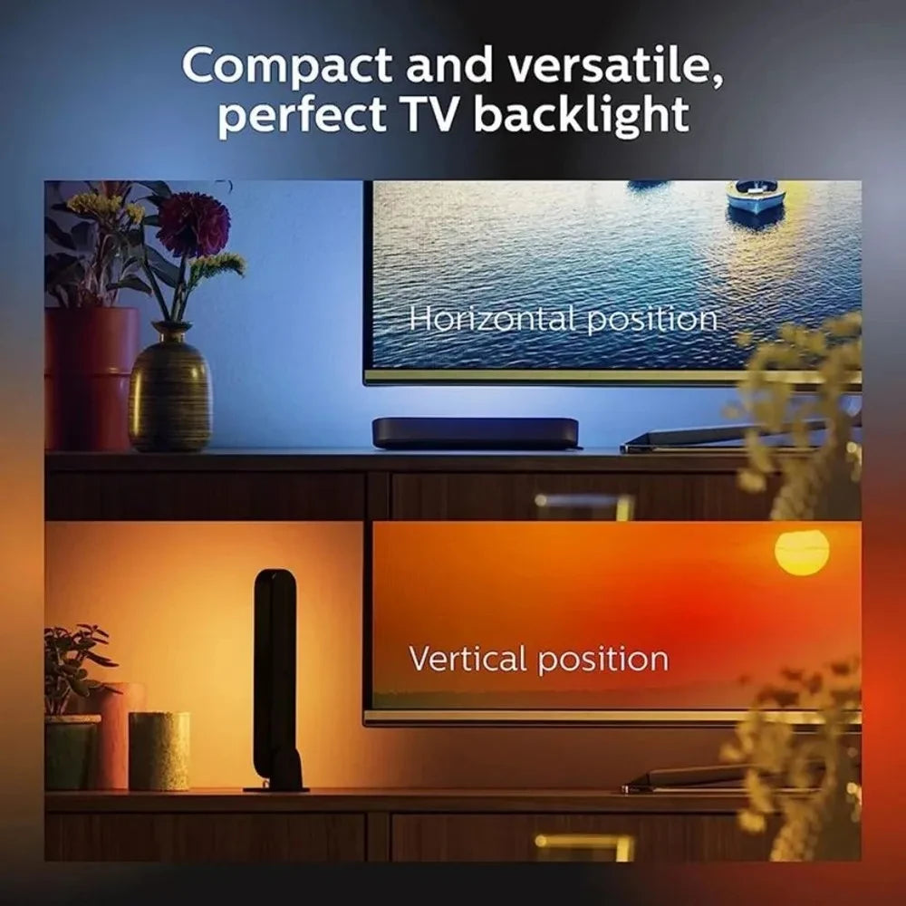 Lampe d'ambiance LED intelligente Symphony avec contrôle du son et application de commande, idéale pour la TV, l'ordinateur et les jeux vidéo. Décoration pour bureau.