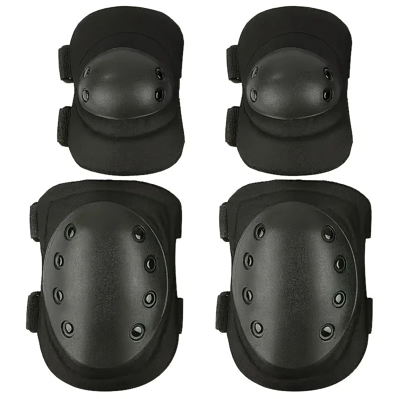 Military Tactical Knees and Elbows,Airsoft Knee Elbow Protective Pads Combat Paintball Skate Outdoor Sports Safety Guard Gear