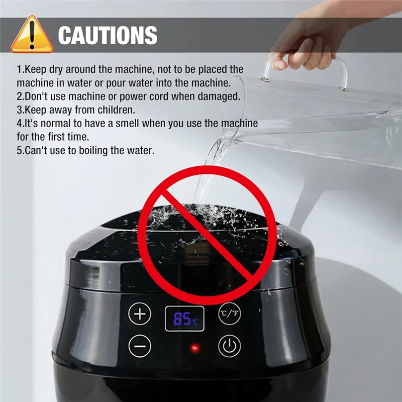 A74E-Wax Pot 1000Ml Capacity, Candle For Making Kit With Wax Melter, For Candle Jars, US Plug