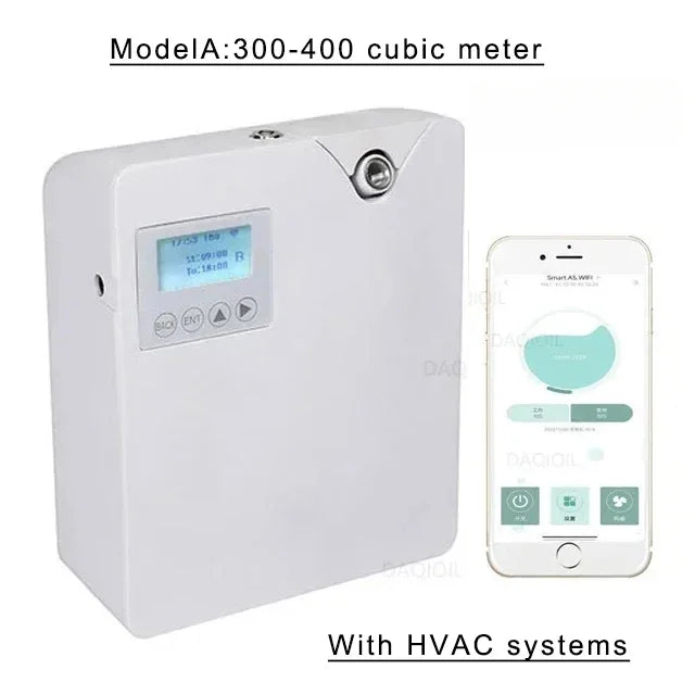 300ml WiFi Waterless Fragrance Diffuser - Smart Scent Distributor for Home & Hotel