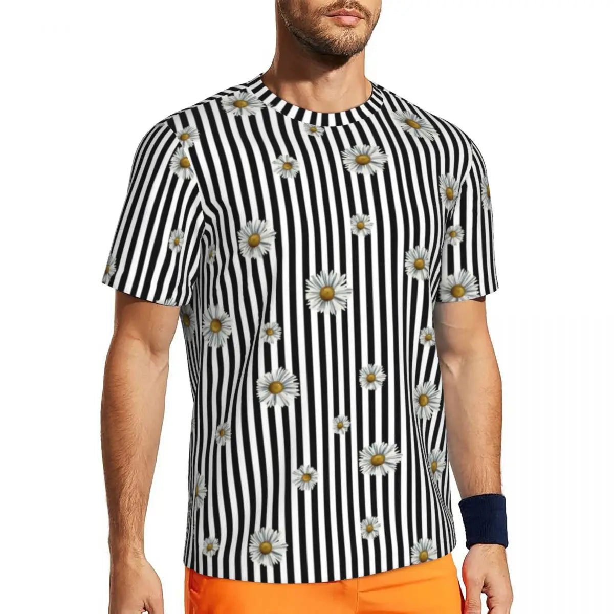 Gym T-Shirt Mondrian Line - Colorful Plaid Y2K Retro Graphic Tee
