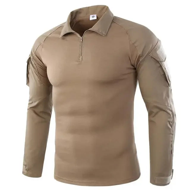 Outdoor Tactical Hiking Long Sleeve Shirt - Camouflage Combat Tee