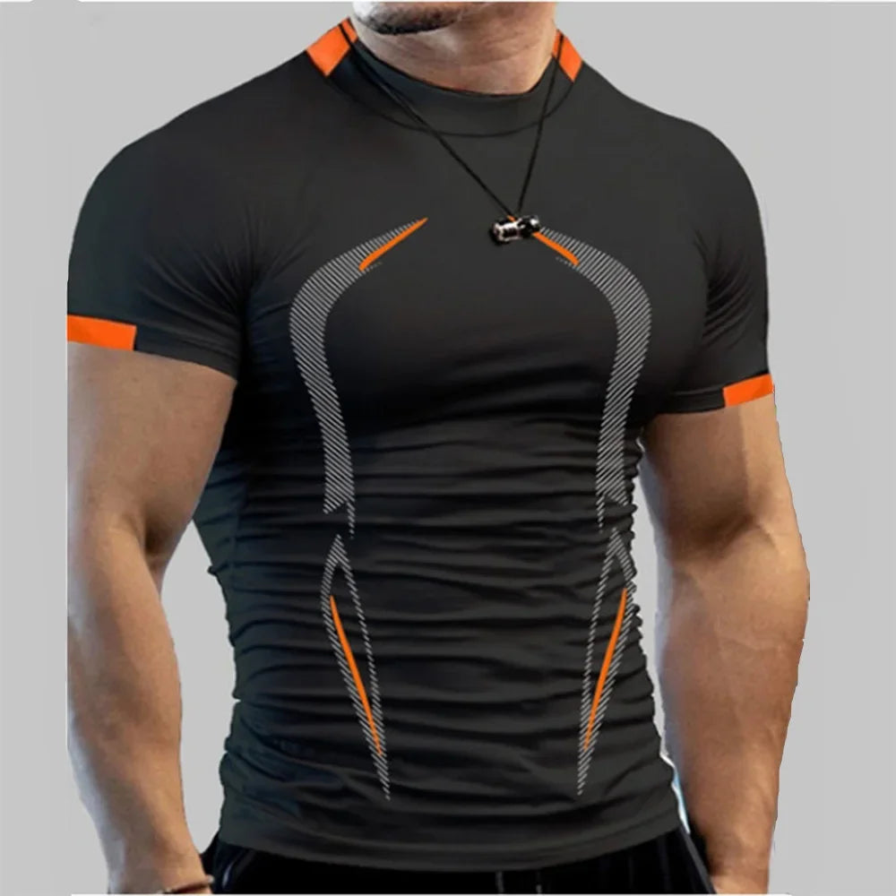 Men's Quick-Dry Gym Shirt - Breathable Training & Running Tee