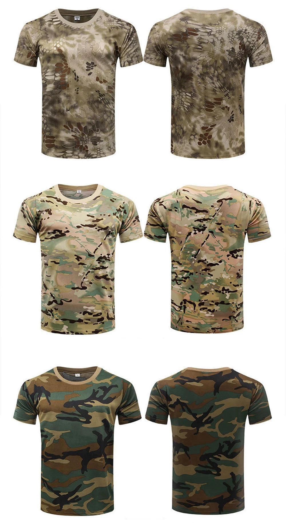 Outdoor Sports Camouflage T-Shirt - Quick Dry Hiking & Hunting Tee