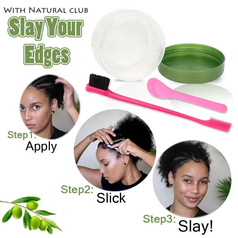Wig Installation Kit Set 8Pcs Hair Mousse Glossing Hair Polisher Scalp Oil Edge Control HD Wig Cap Hair Wax Stick Hair Brush