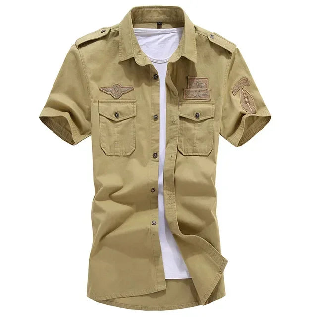 Summer Military Shirt - Airborne Tactical Air Assault Cotton Tee