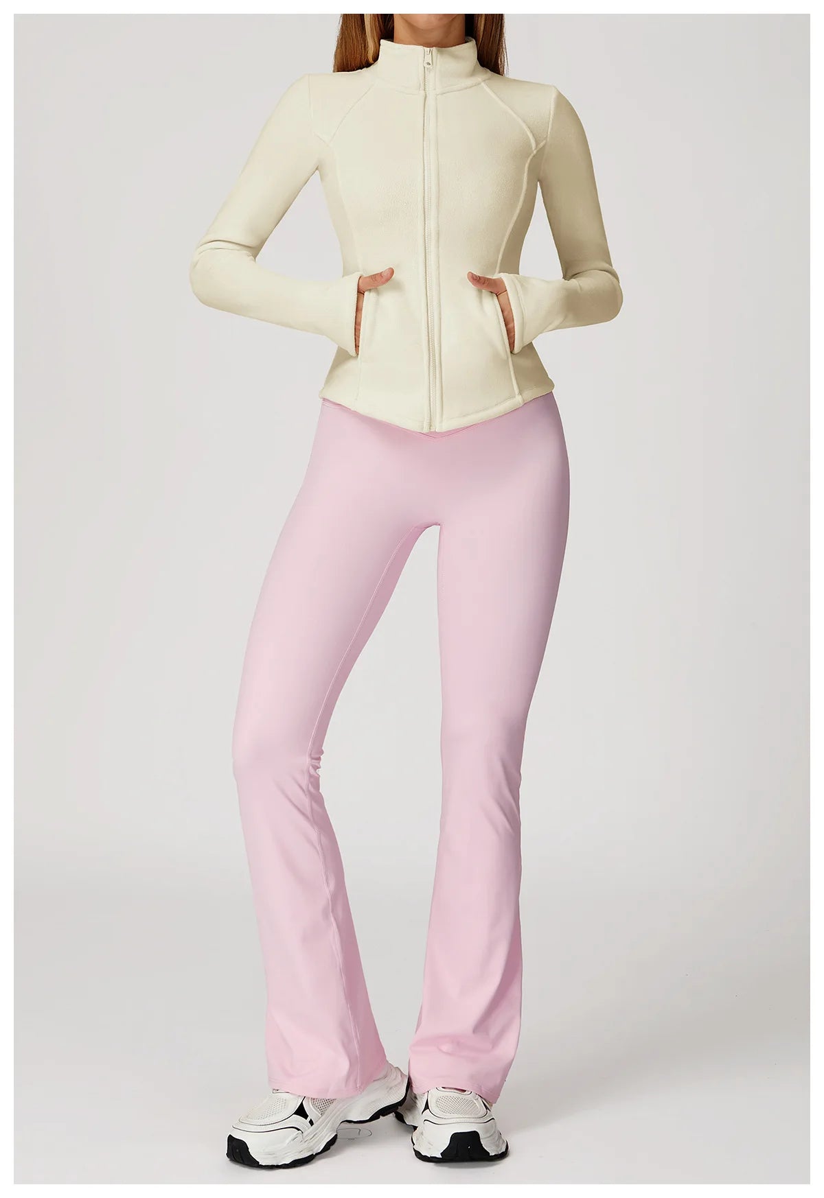 Sports Jacket Long Sleeve Women Zip Fitness Yoga Shirt Winter Warm Gym Top Activewear Running Coats Workout Clothes For Cycling