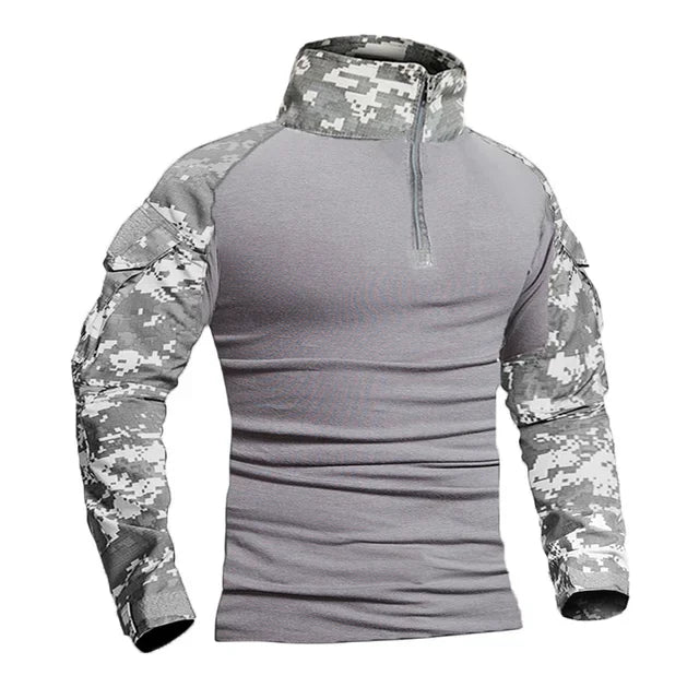 Outdoor Tactical Hiking Long Sleeve Shirt - Camouflage Combat Tee