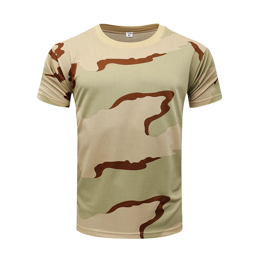 Outdoor Sports Camouflage T-Shirt - Quick Dry Hiking & Hunting Tee
