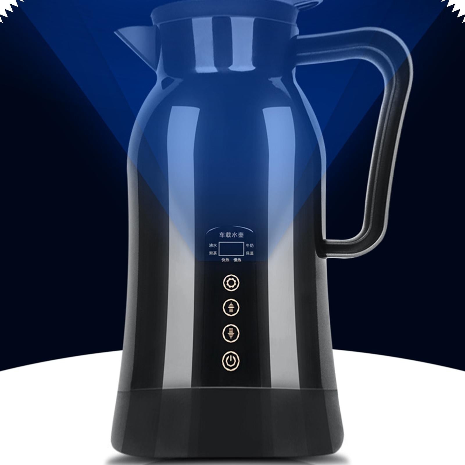 Bouilloire électrique portable pour voiture, en acier inoxydable, 12 V/24 V, chauffe-tasse et chauffe-eau.