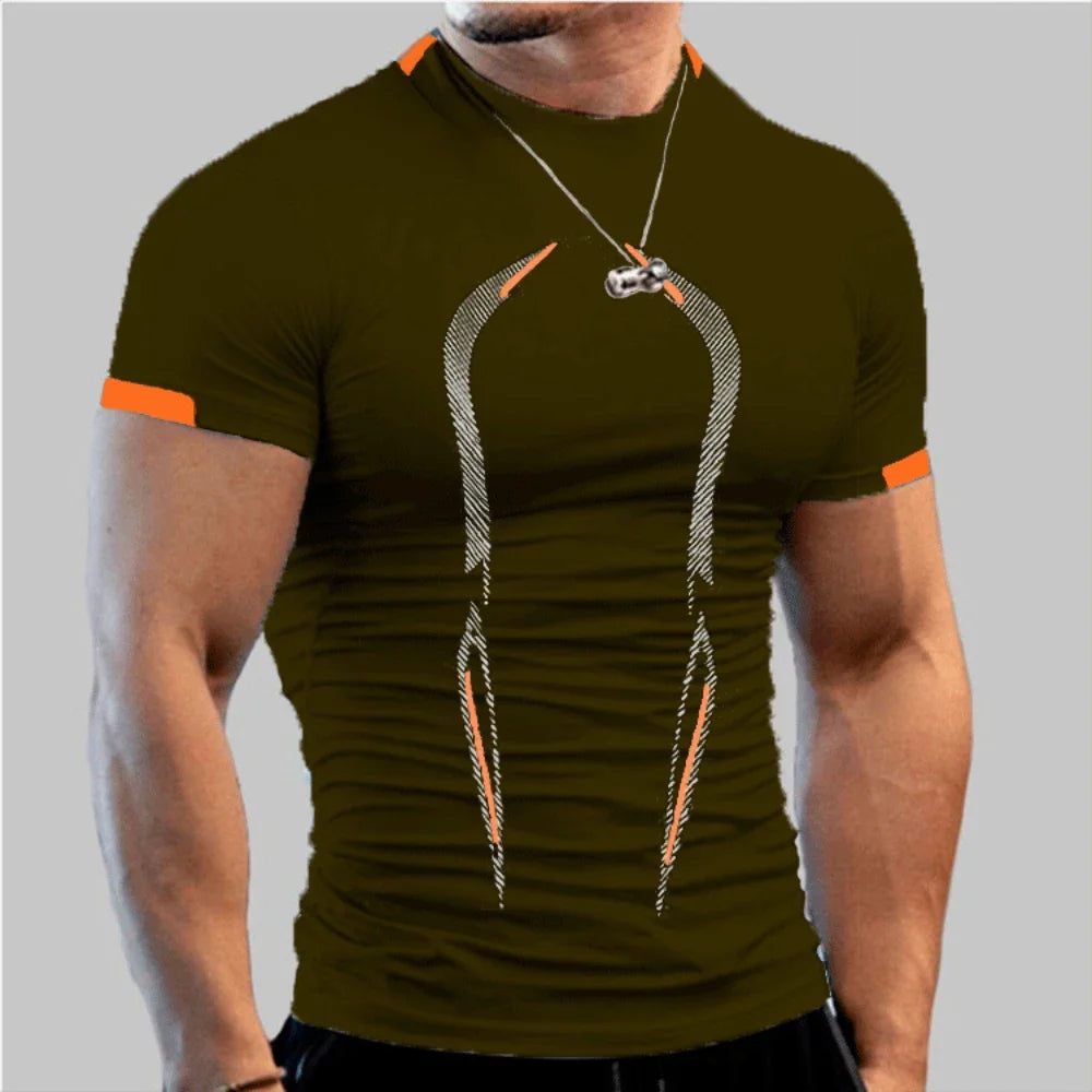 Men's Quick-Dry Gym Shirt - Breathable Training & Running Tee