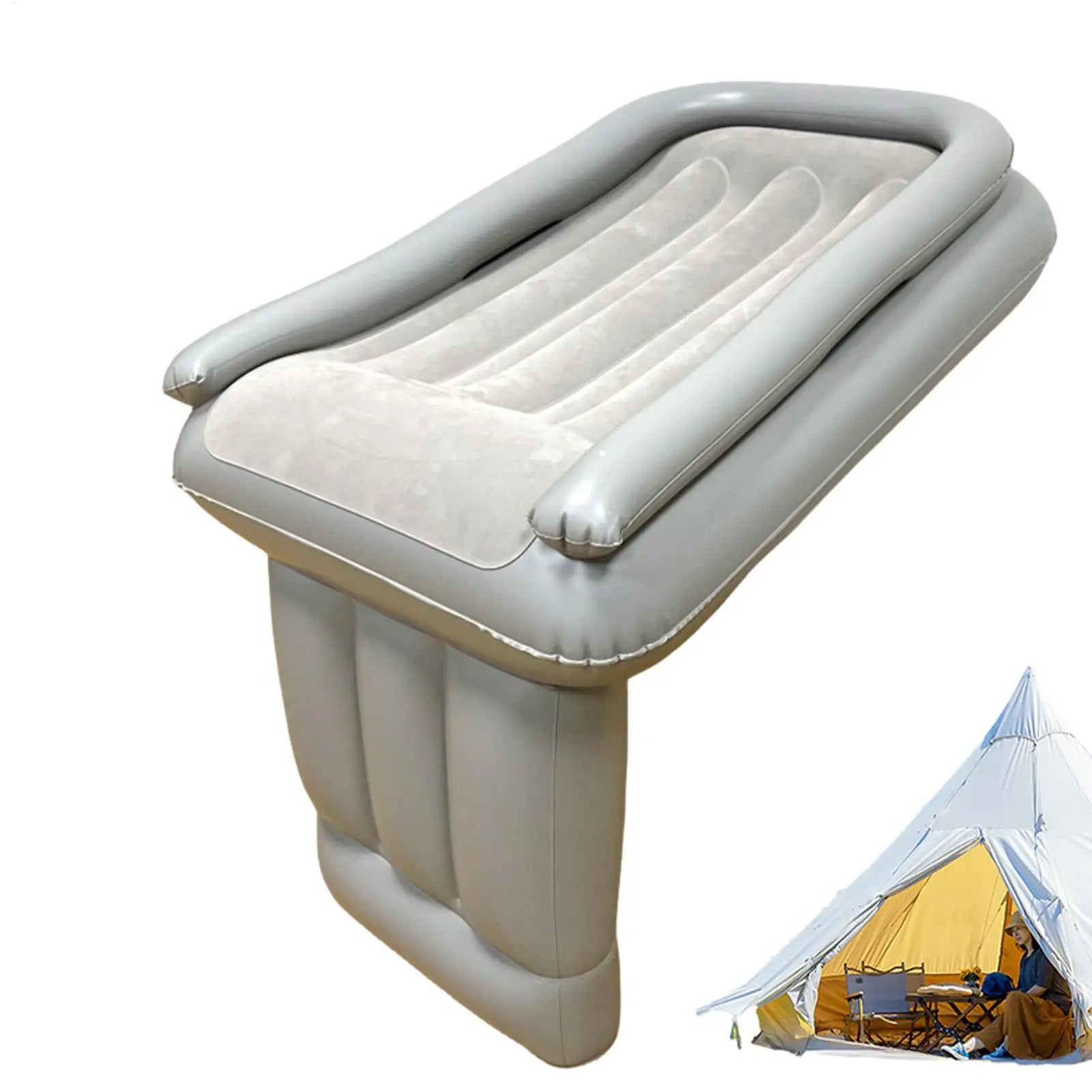 Extension de lit d'avion gonflable portable pour siège arrière de voiture, matelas de couchage pliable pour enfant en bas âge, pour l'intérieur de la voiture