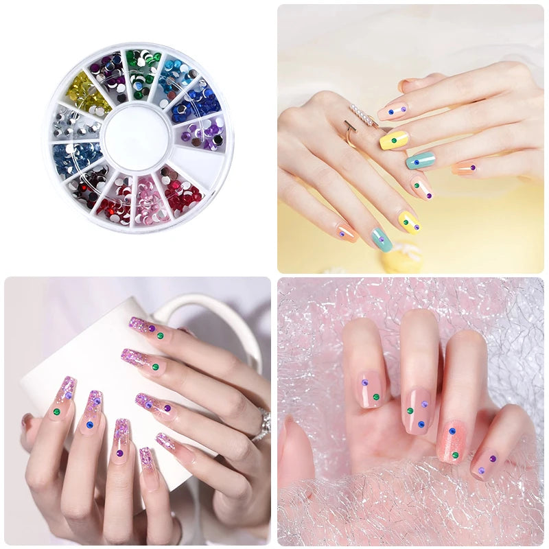 Kit de vernis à ongles semi-permanent avec lampe UV/LED et outils de manucure.