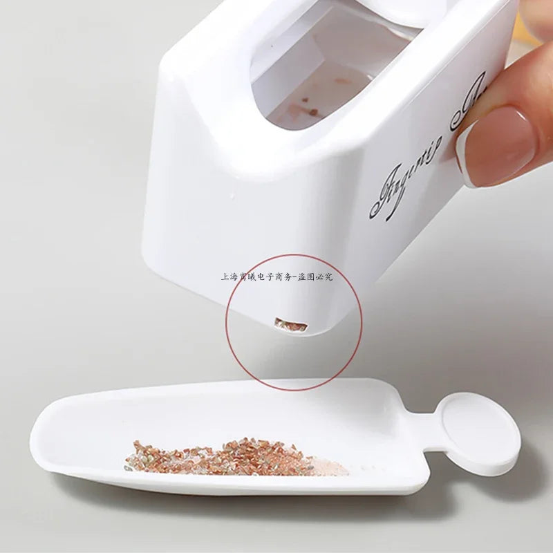 Kit de manucure double couche avec paillettes, poudre, sequins et strass. Boîte de rangement portable et recyclable. Accessoires inclus.