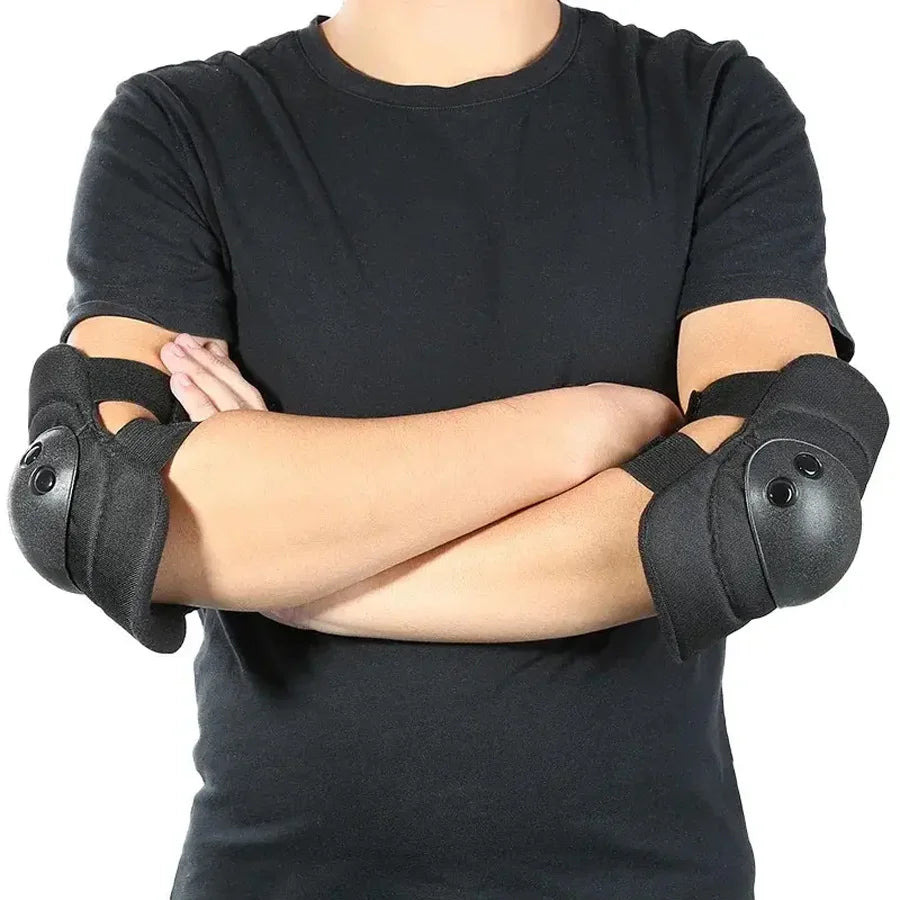 Genouillères et coudes tactiques militaires, protections airsoft (genouillères et coudes), équipement de sécurité pour le combat, le paintball, le skate et les sports de plein air.