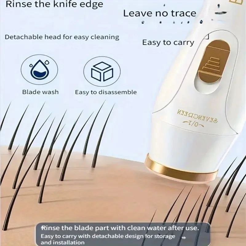 3-in-1 Electric Hair Removal Set - USB Rechargeable Trimmer for Nose, Body & Face