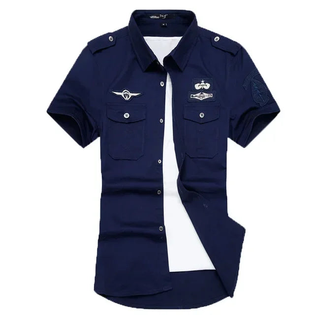 Summer Military Shirt - Airborne Tactical Air Assault Cotton Tee