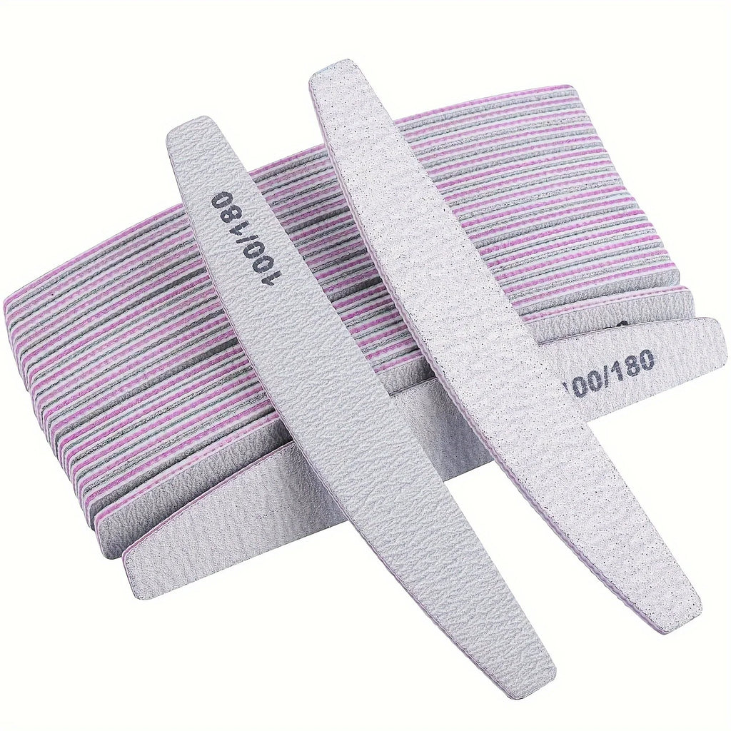Limes à ongles professionnelles grain 100/180 - Outils de manucure et pédicure