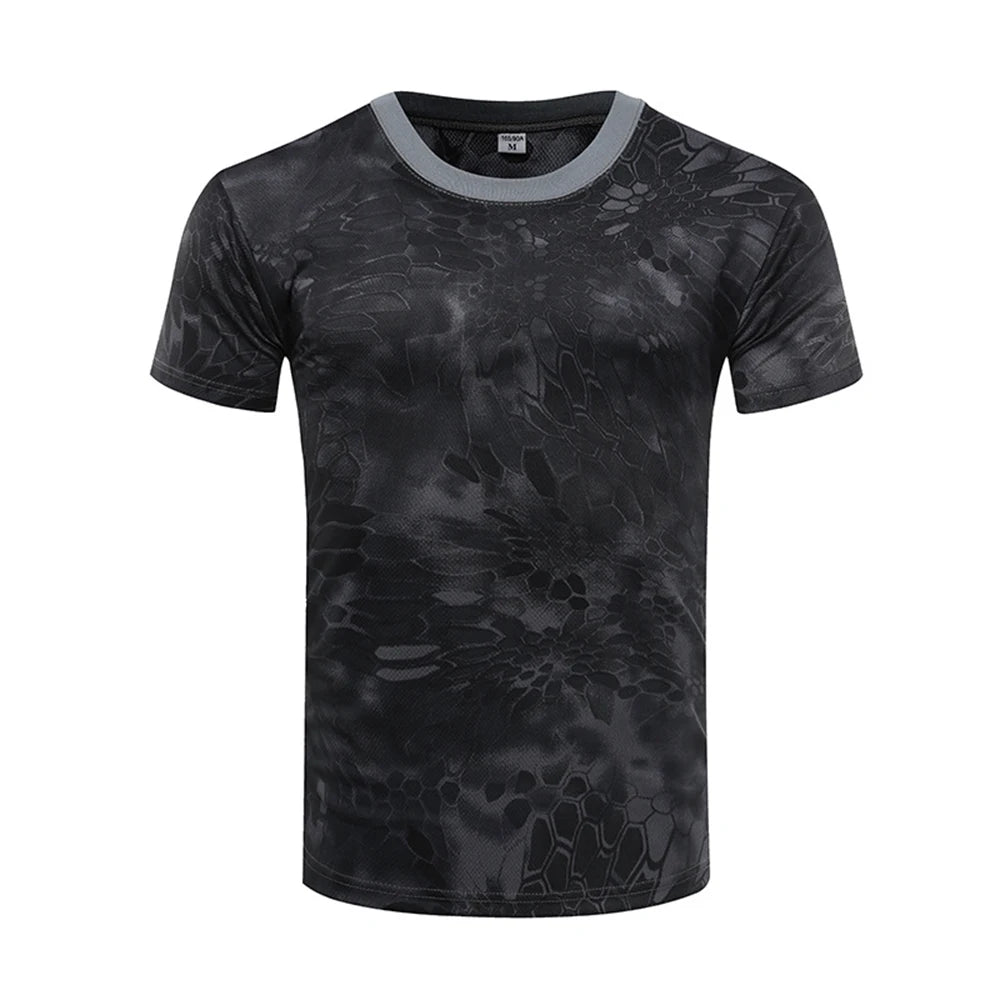 Outdoor Sports Camouflage T-Shirt - Quick Dry Hiking & Hunting Tee