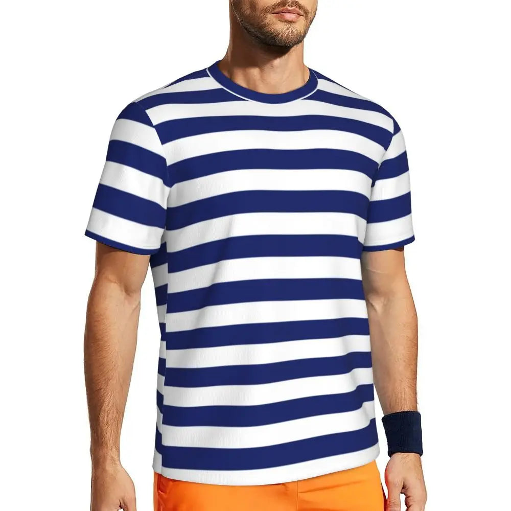 Gym T-Shirt Mondrian Line - Colorful Plaid Y2K Retro Graphic Tee