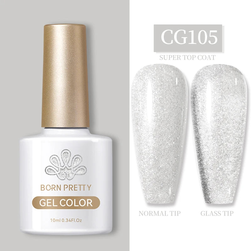 Vernis à ongles gel BORN PRETTY 10 ml, 130 couleurs, semi-permanent, semi-dissolvable, UV, base et top coat.